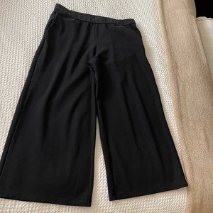 Eileen Fisher Flex Tencel Ponte Black Stretch Pull On Pant,Size M